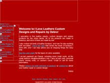 Tablet Screenshot of iloveleathers.com